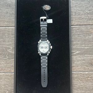 NWT YAGI Phantom silver/etch Chrono watch